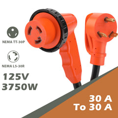 Gociean 90-degree bend dogbone eases plugging and reduces strain.