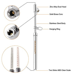 GODESON tire pressure gauge outer chuck for easy outer-wheel access