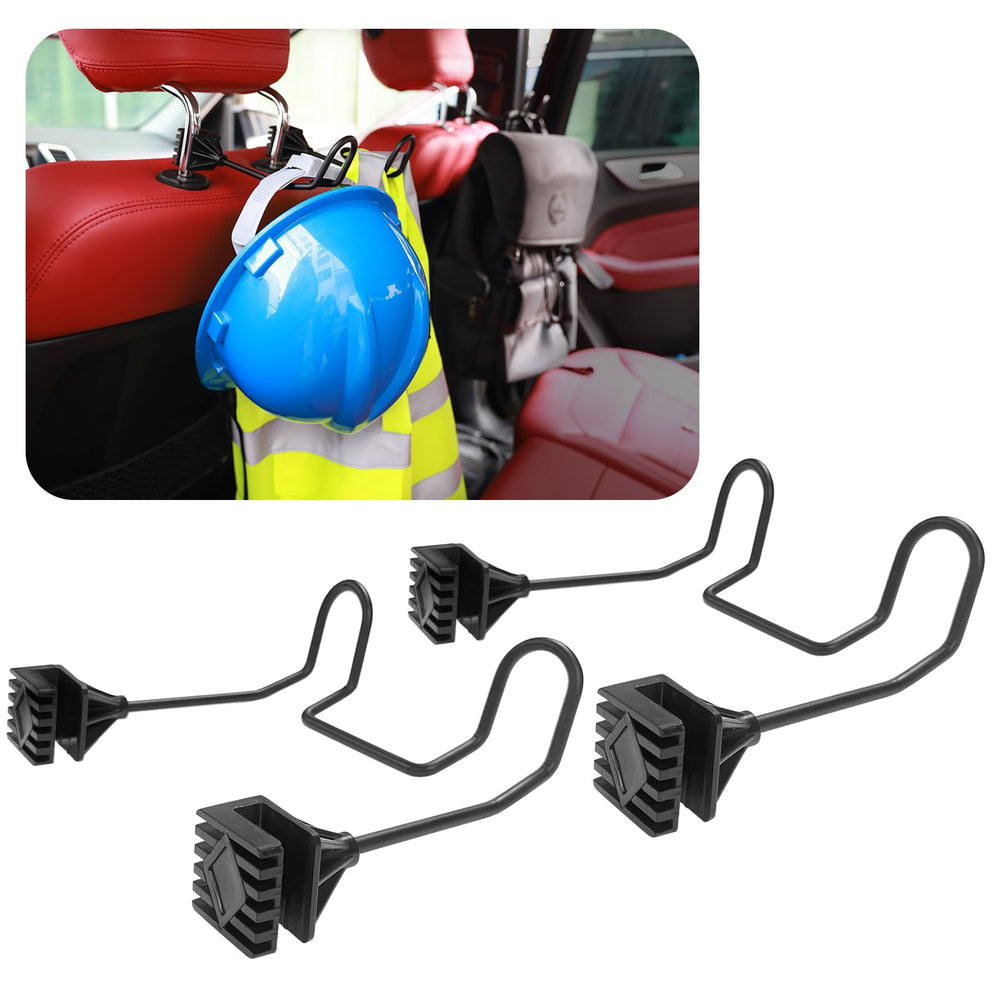 GODLIY hard hat holder for truck seat with two hooks keeps gear organized and accessible