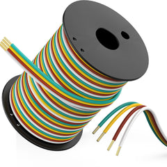 GOFOWRK 100FT trailer wiring harness roll for clean, easy trailer rewiring