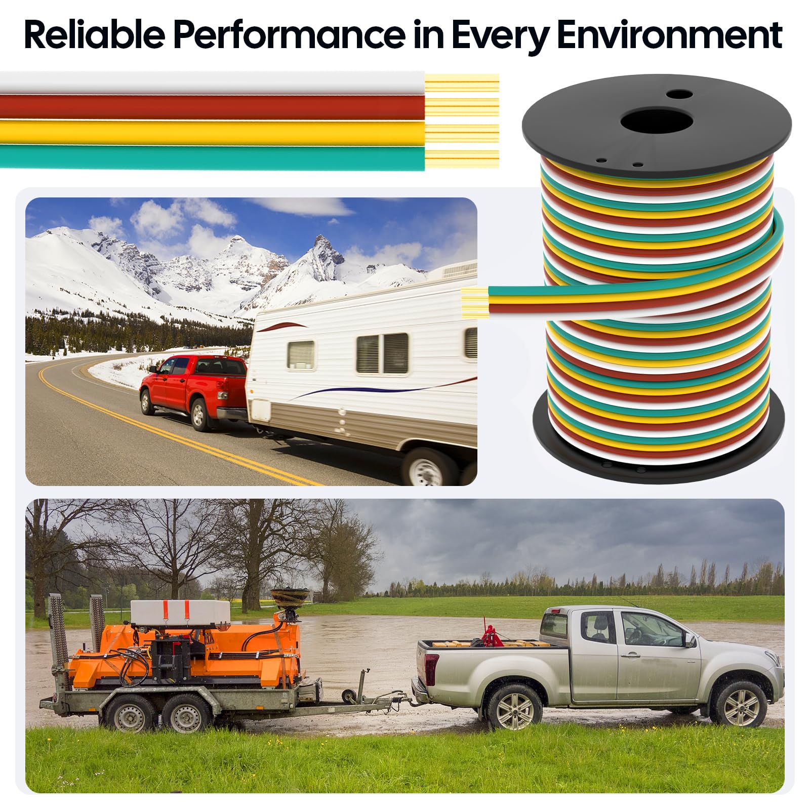 GOFOWRK universal trailer use for boat trailers, RVs, and campers
