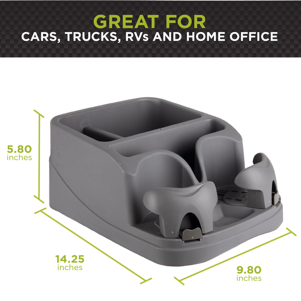 GoGear SC-CHA charcoal storage slots for CDs, cassettes, and small items