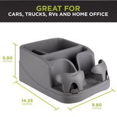 GoGear SC-CHA charcoal storage slots for CDs, cassettes, and small items