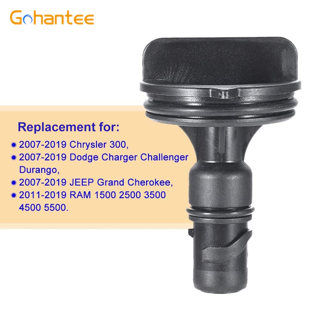 Gohantee PCV valve side angle; aligns with OE specs for reliable engine ventilation in trucks and sedans.