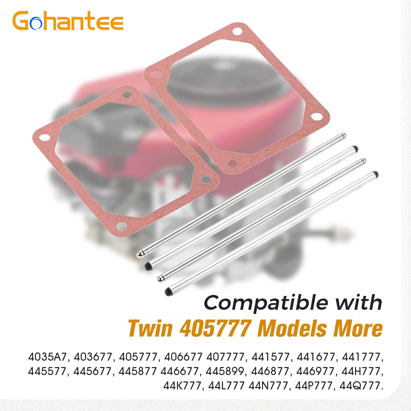 Gohantee push rod set installation area showing replacement workflow