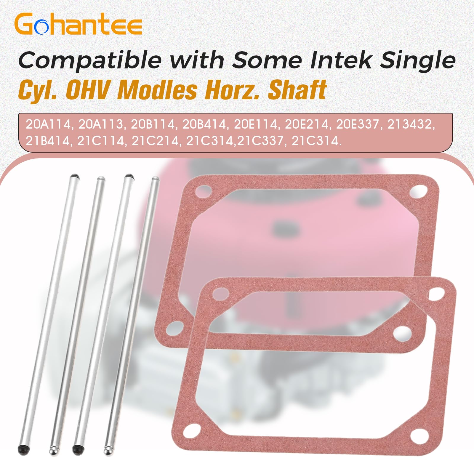 Gohantee push rods components laid out for easy inspection and prep