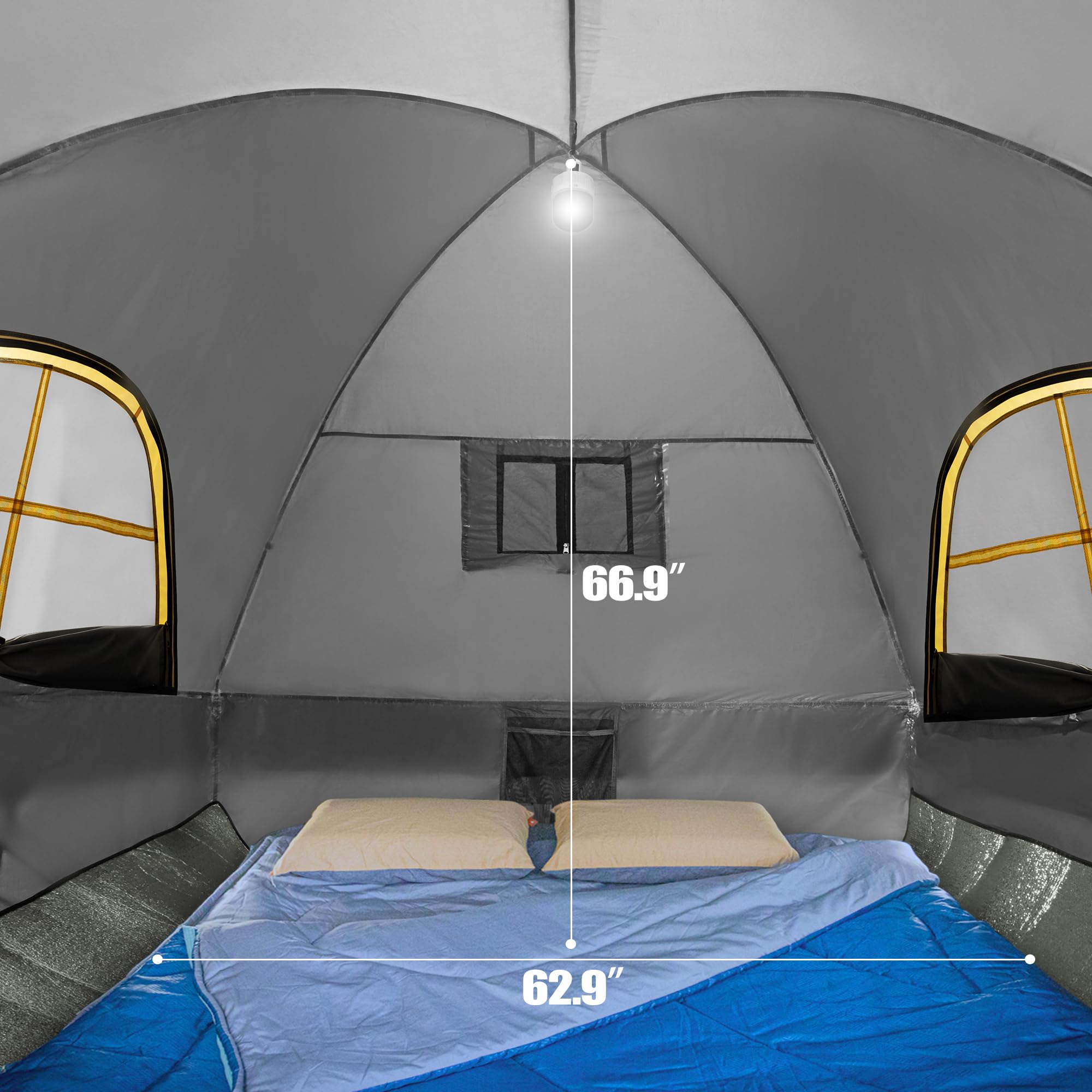 GoHimal double-layer design with large entrance and two windows for ventilation