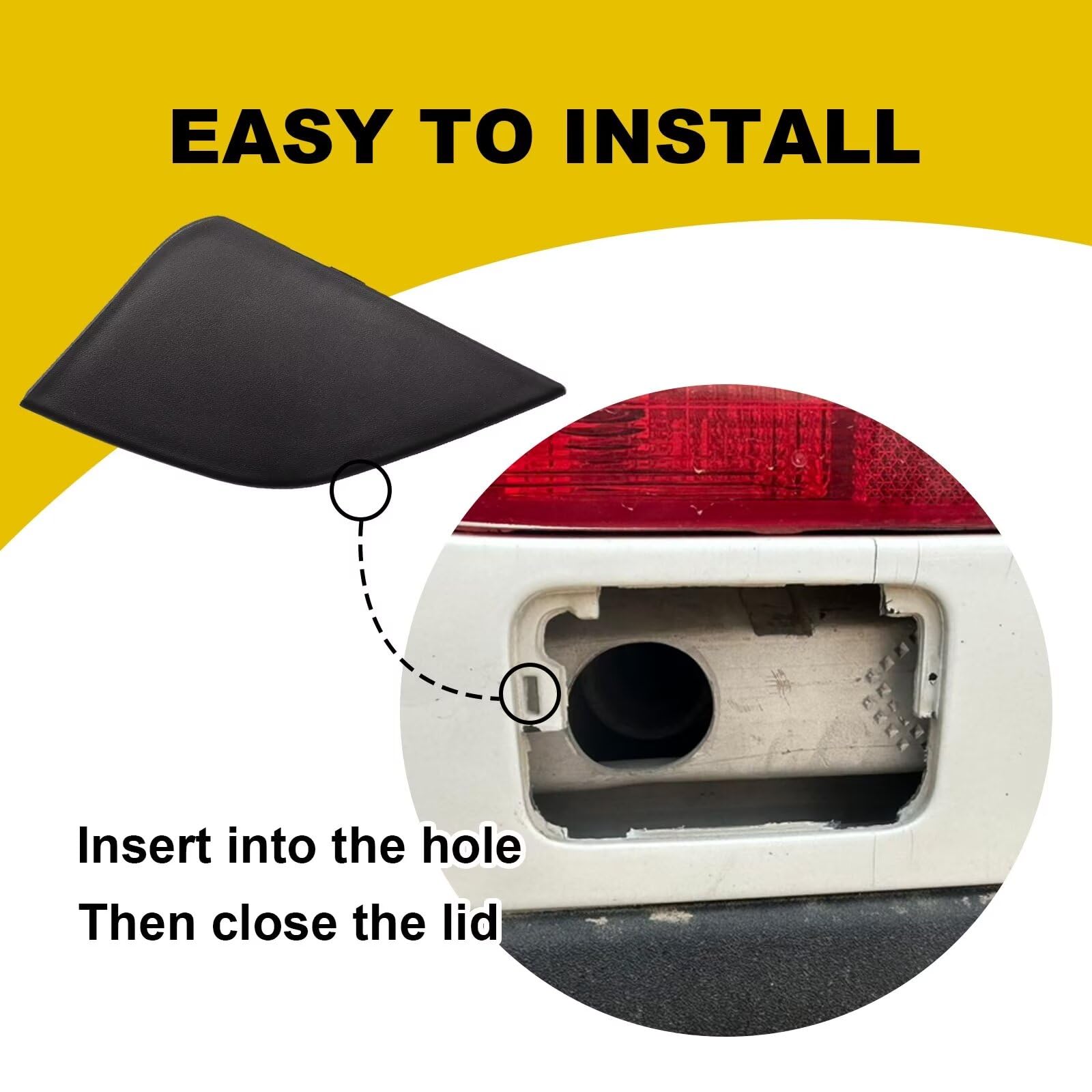 Goholy easy-install tow hook cap simplifies replacement with a click.