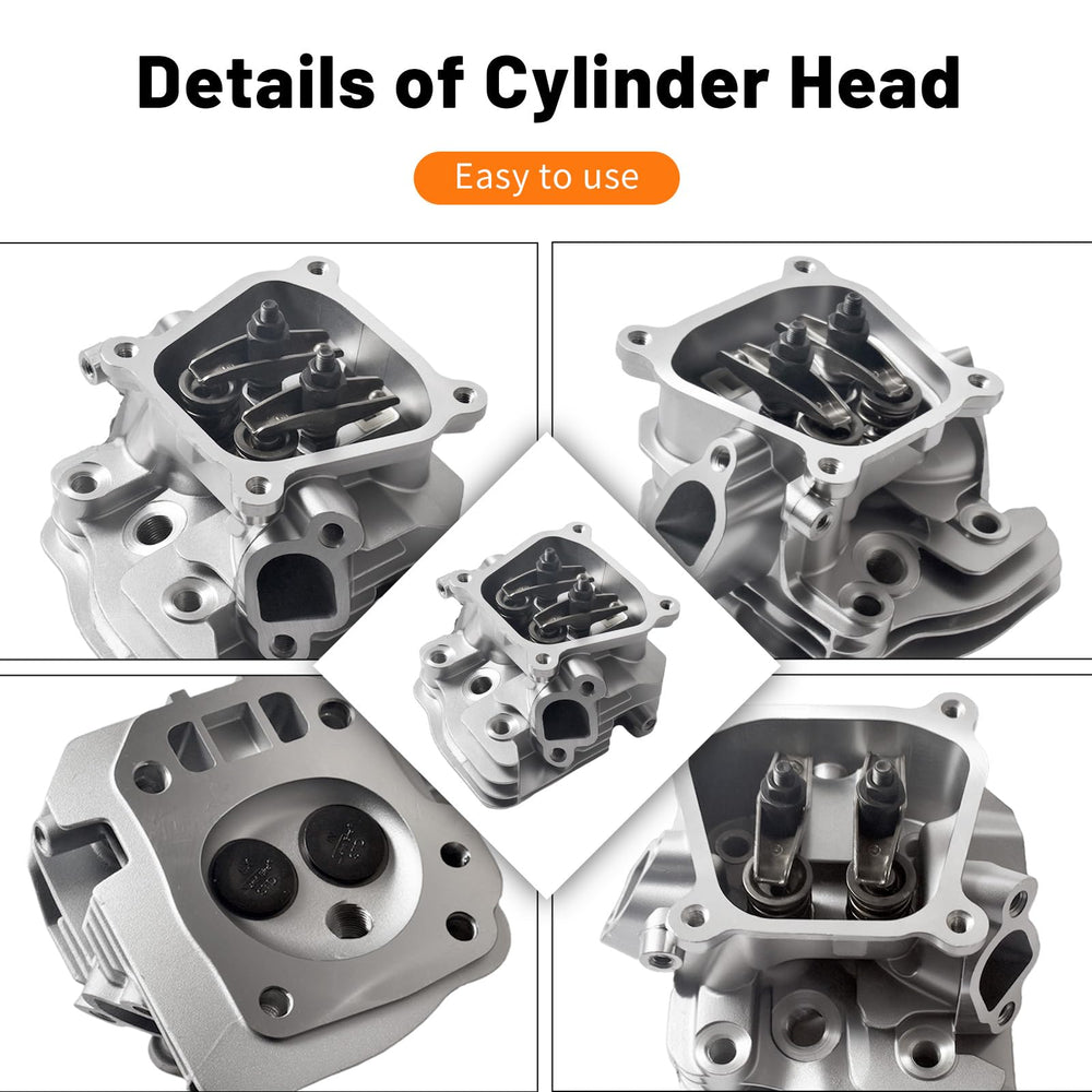 GOIRTUTSS assembled cylinder head kit for Honda GX200 engine, optimized clearance for reliable performance.