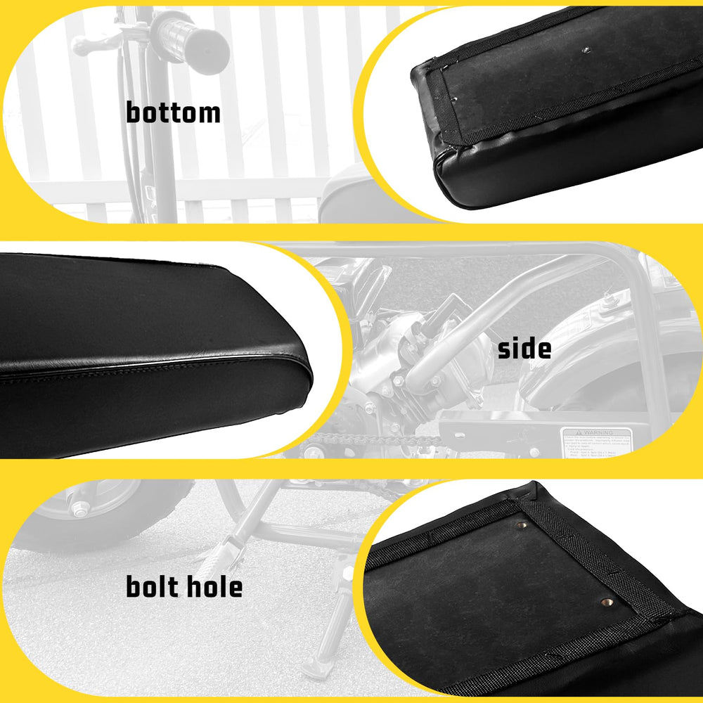 GOIRTUTSS mini bike seat tight fix on seat post for steady use.