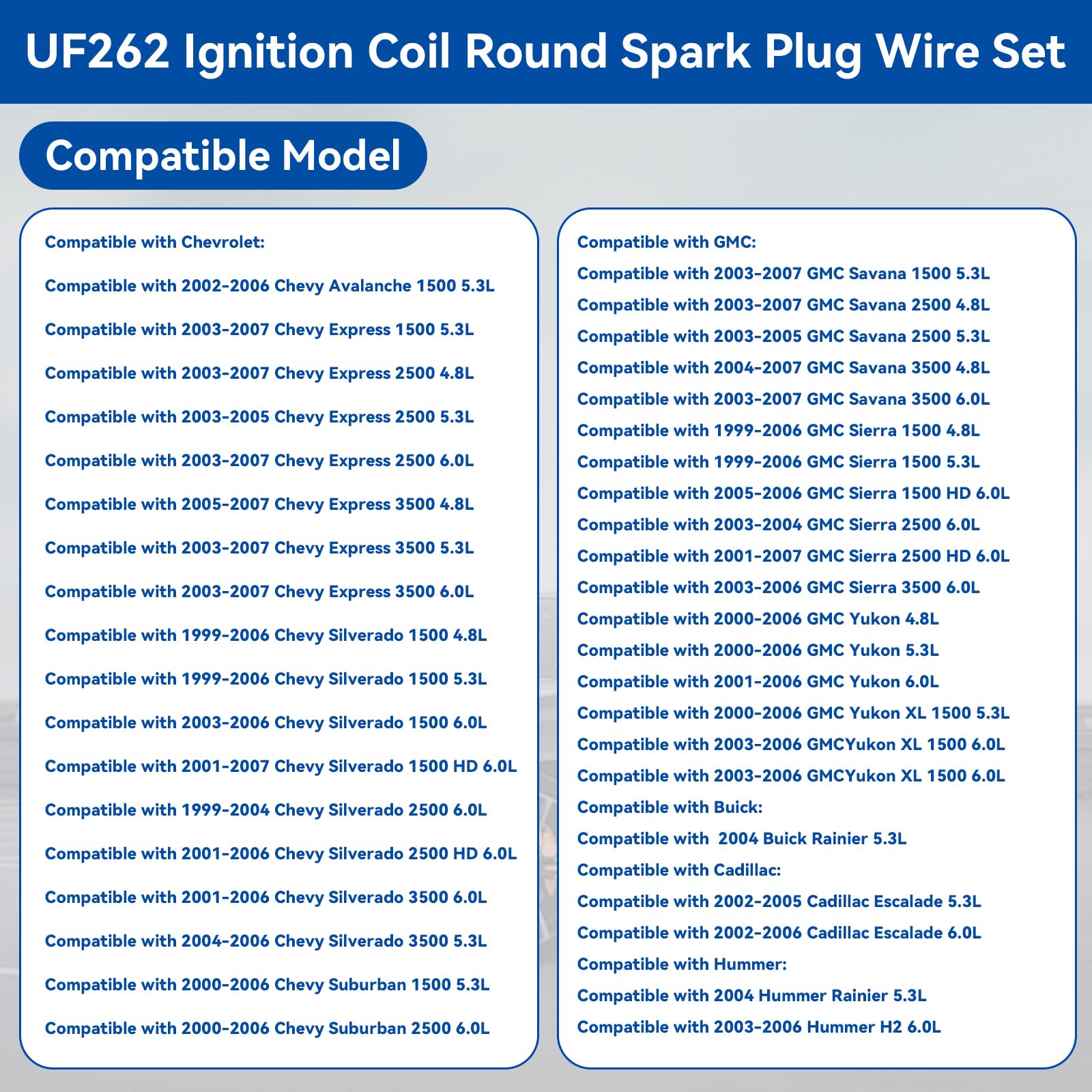Gokluuk Buick Rainier ignition coils replacement for consistent ignition.