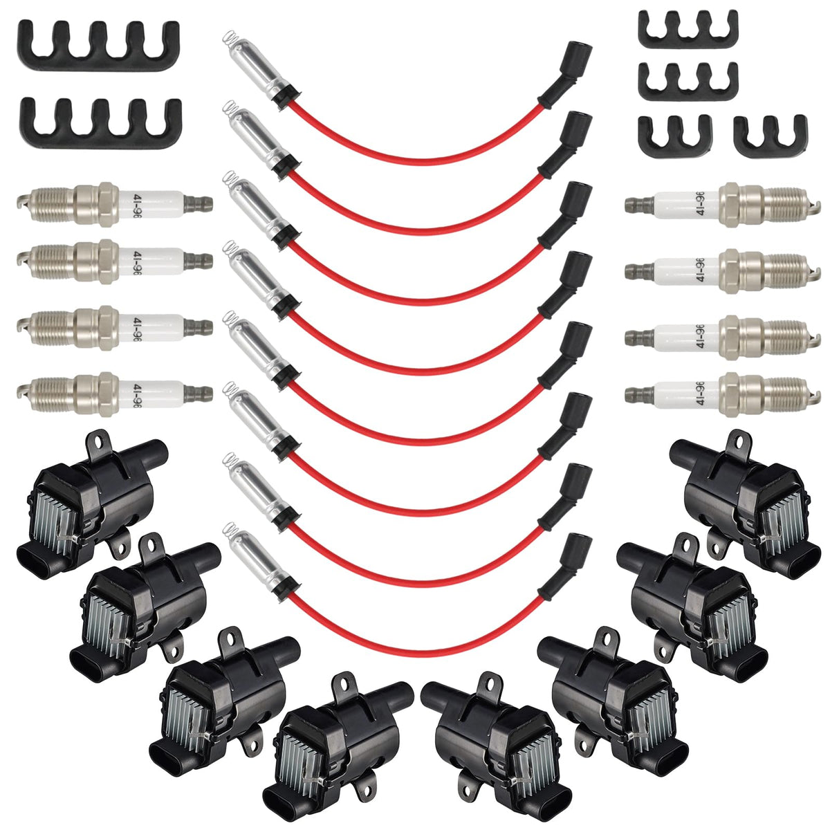 Gokluuk UF262 round ignition coils set for smoother starts and reliable performance.