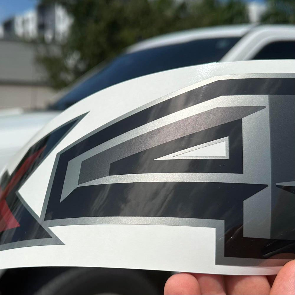 Gold Hook Premium Series metallic finish decals for off-road performance and visual impact.