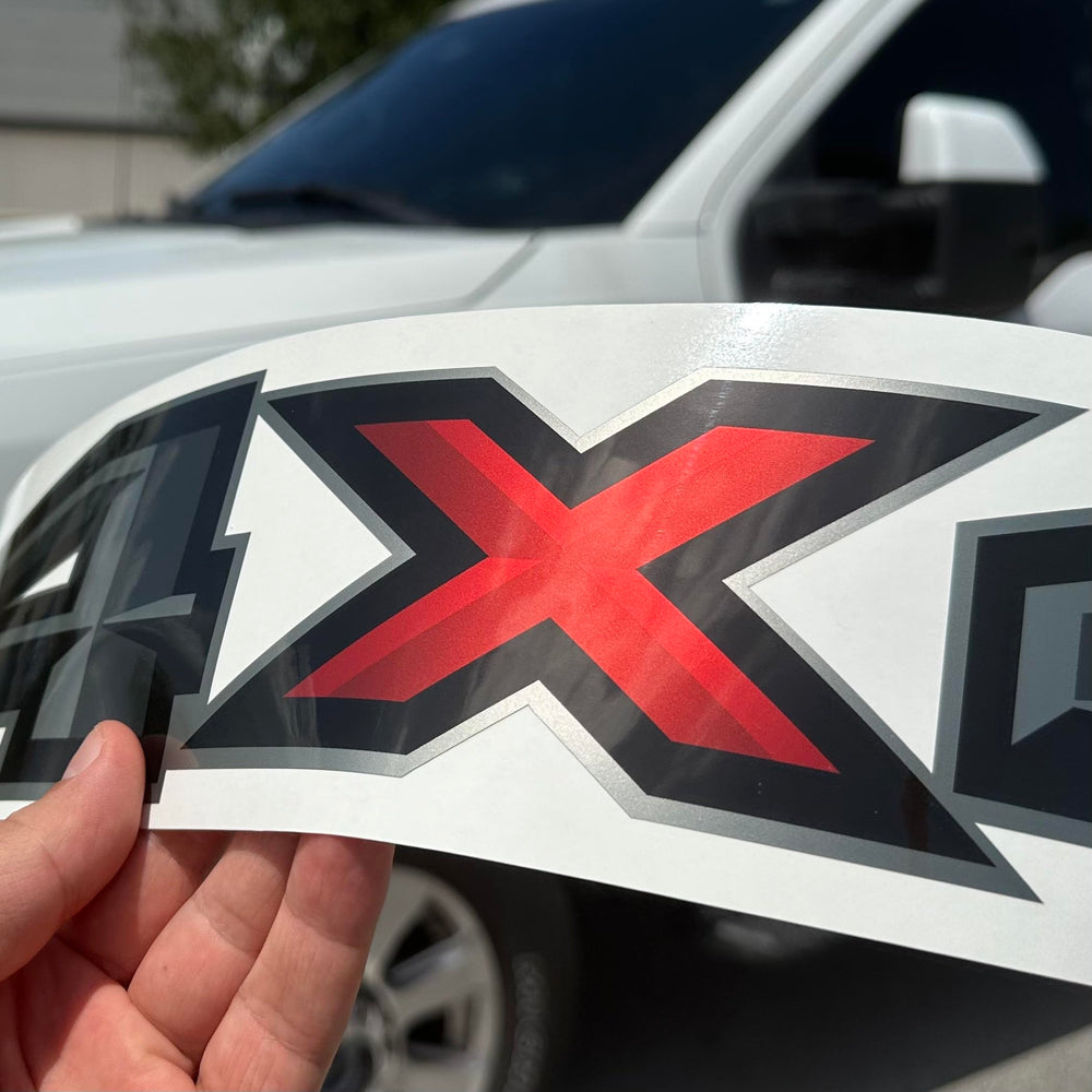 Gold Hook durable vinyl decals withstand mud, rain, and dust during off-road use.