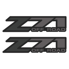 GOLD HOOK Z71 decals on bedside with metallic black shine for a bold truck upgrade.