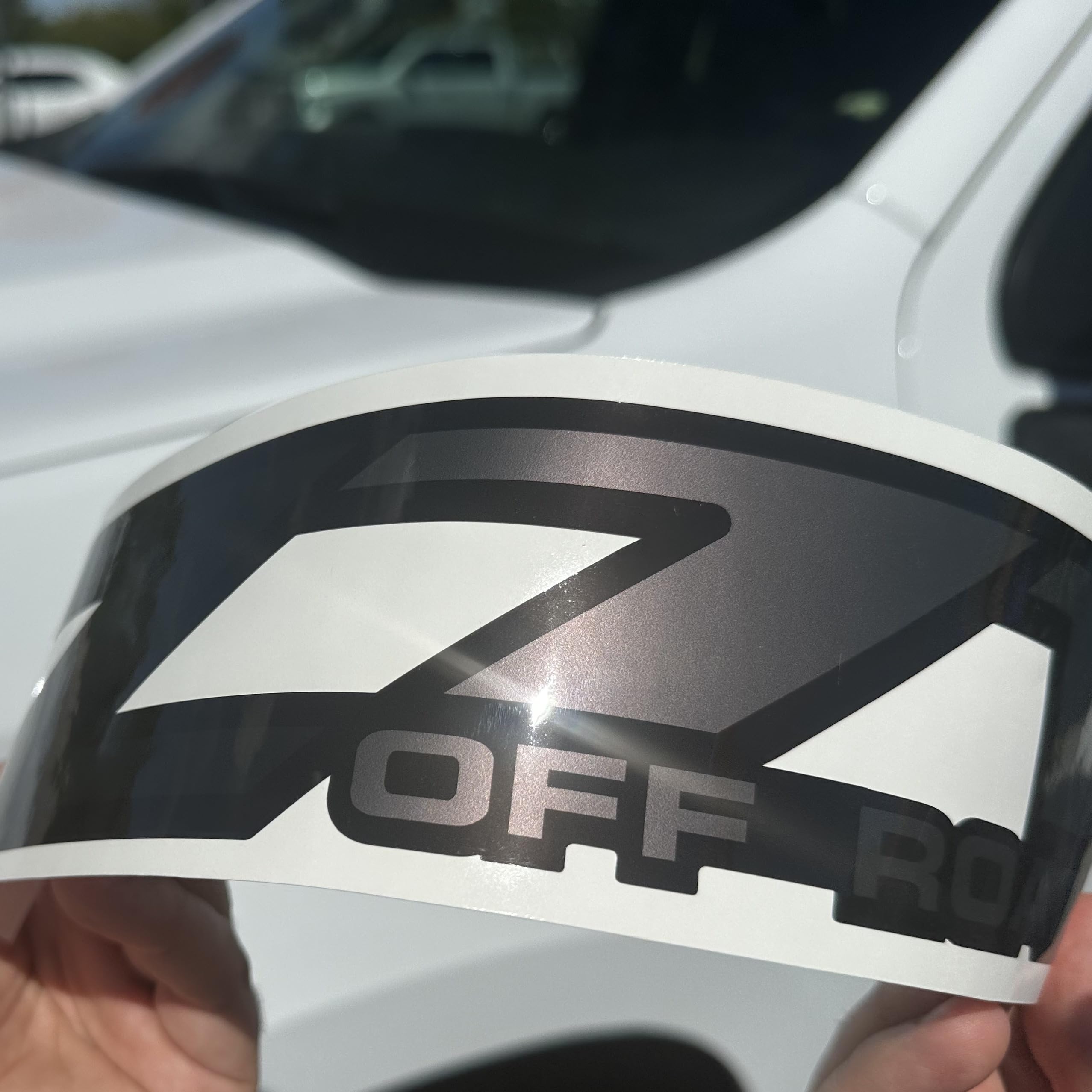 Durable GOLD HOOK Z71 decals withstand sun and rain for outdoor use on trucks.