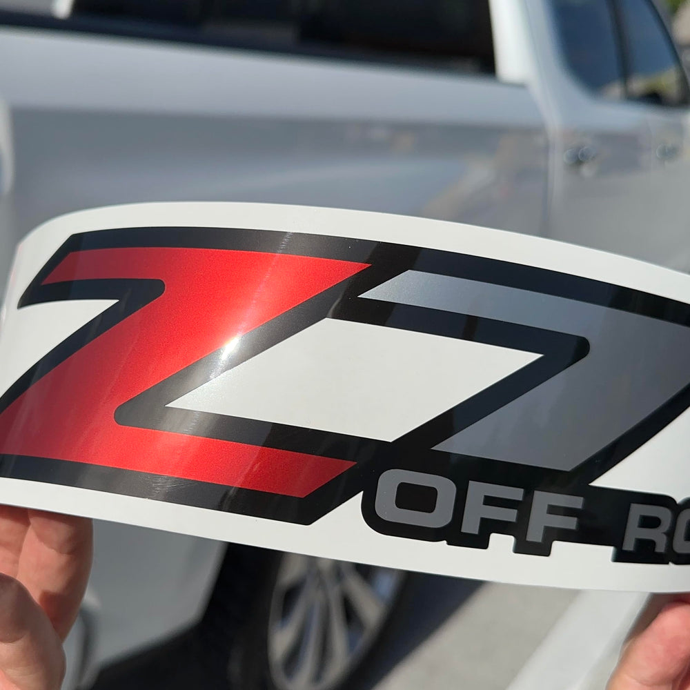 GOLD HOOK Z71 decals wet install illustration demonstrating precise alignment