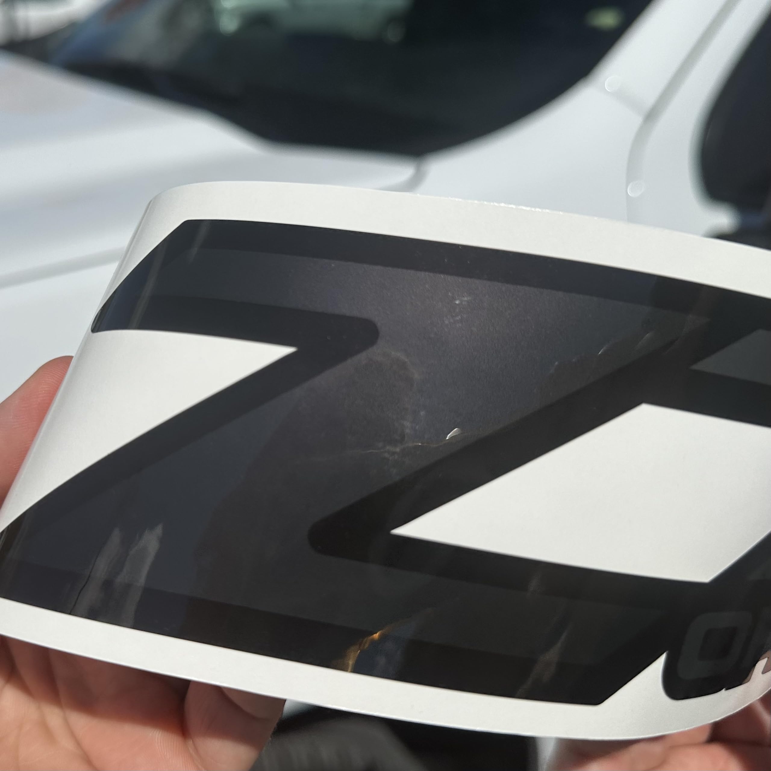 GOLD HOOK Z71 decals installed using wet method for precise alignment and easy positioning.