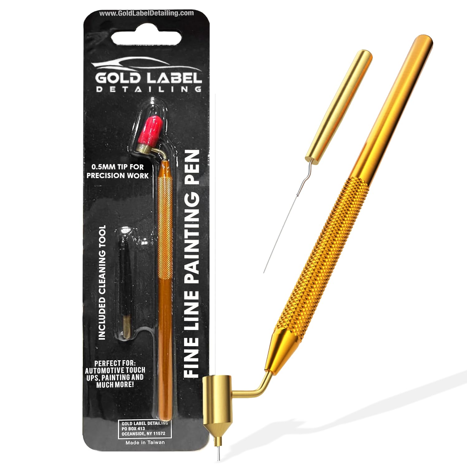 Gold Label Detailing fine line writer pen with 0.5mm tip for precise touch-ups.