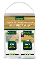 Golden Care 3-in-1 Care-Kit bottle for teak furniture cleaning