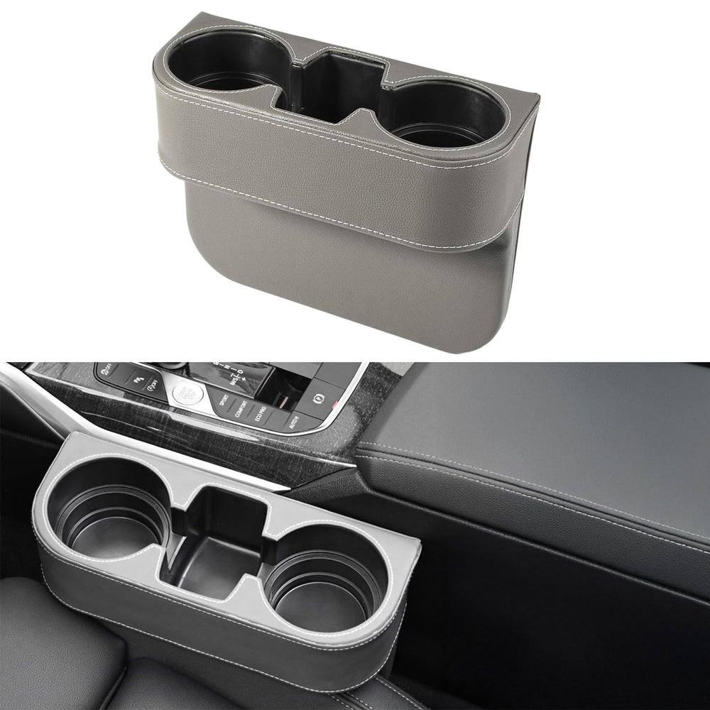 GoldenLife car cup holder expander demonstrates easy access to a large cup