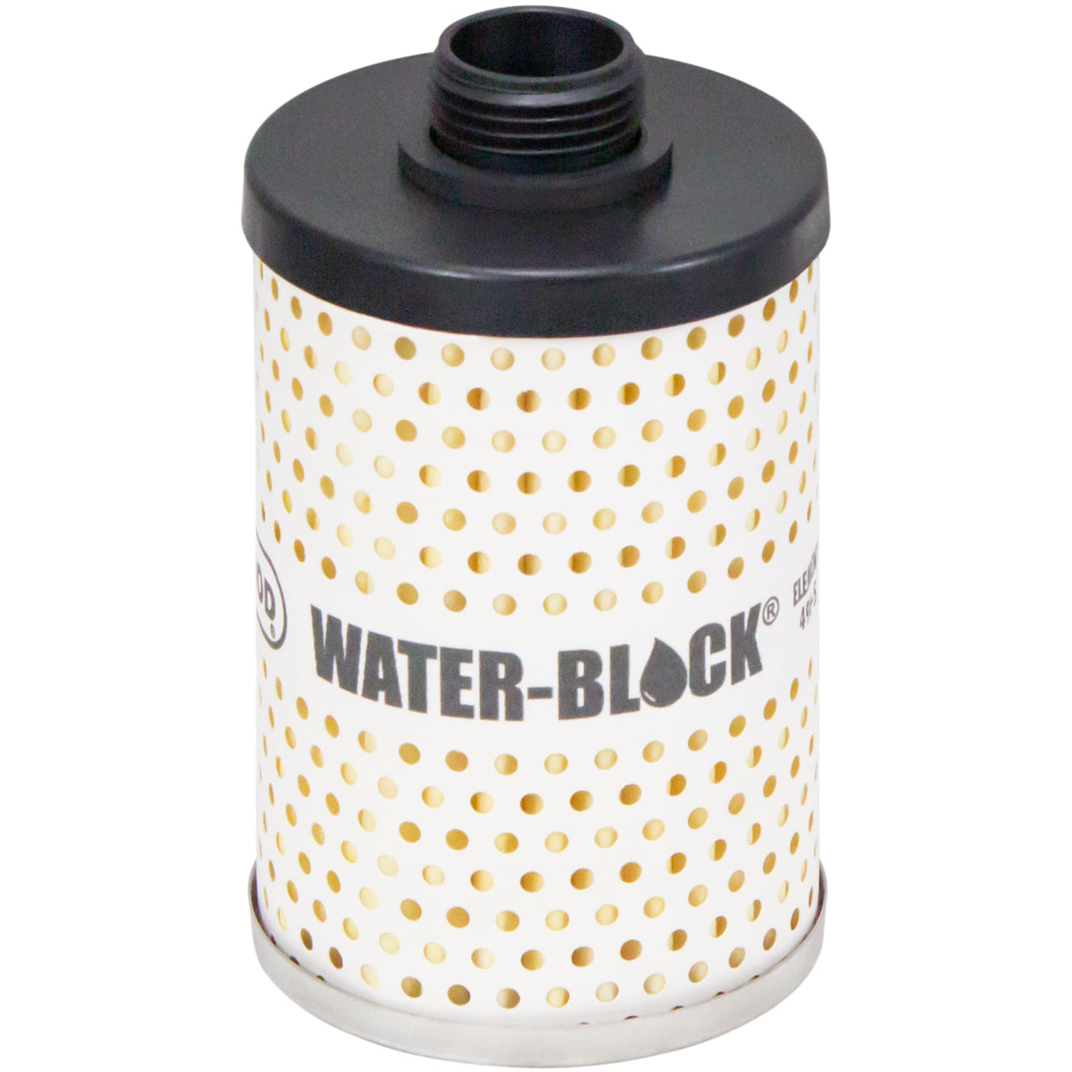 Goldenrod GOLDENROD 496-5 water-block filter close-up showing filtration action protecting fuel.