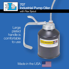 Goldenrod 707 large plated handle provides a comfortable grip during use.