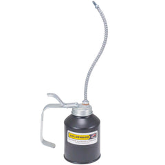 Goldenrod 707 pump oiler with rugged steel base for durable lubrication in workshops.