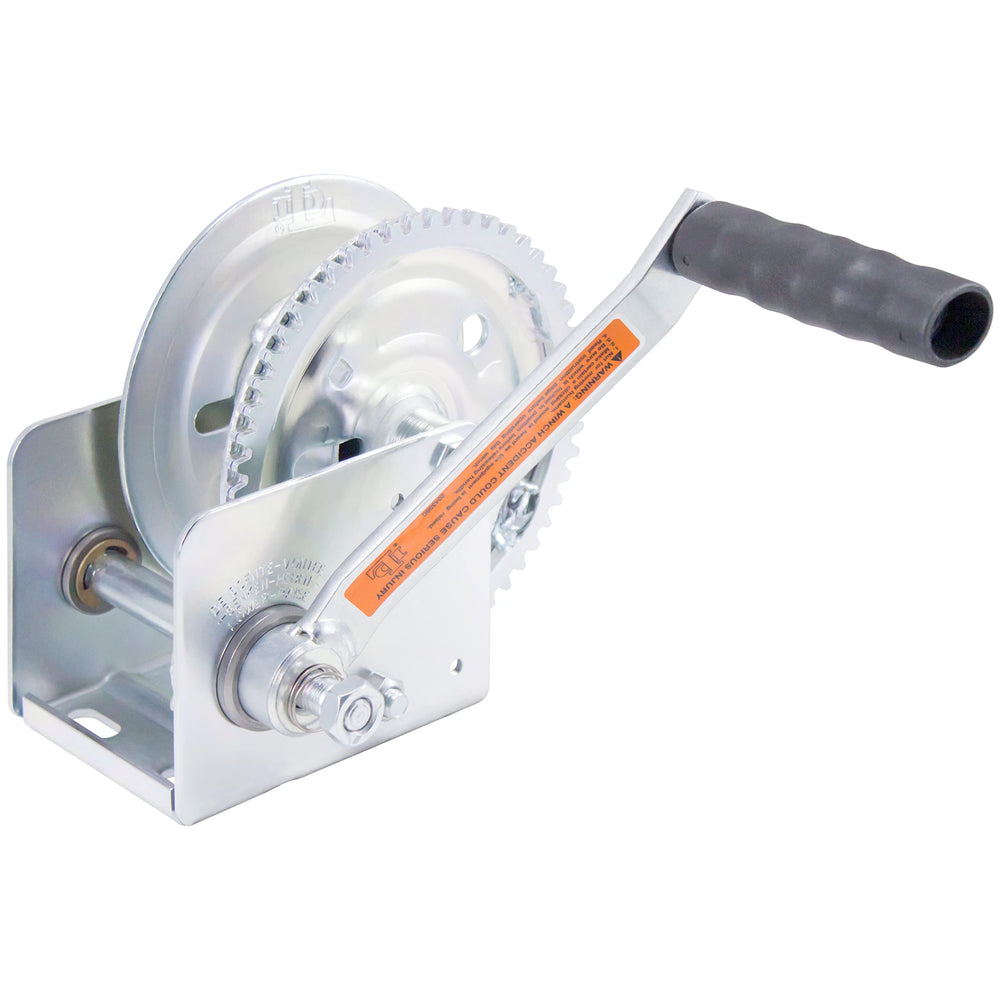 Goldenrod brake winch vertical lifting in action demonstrates secure load control.