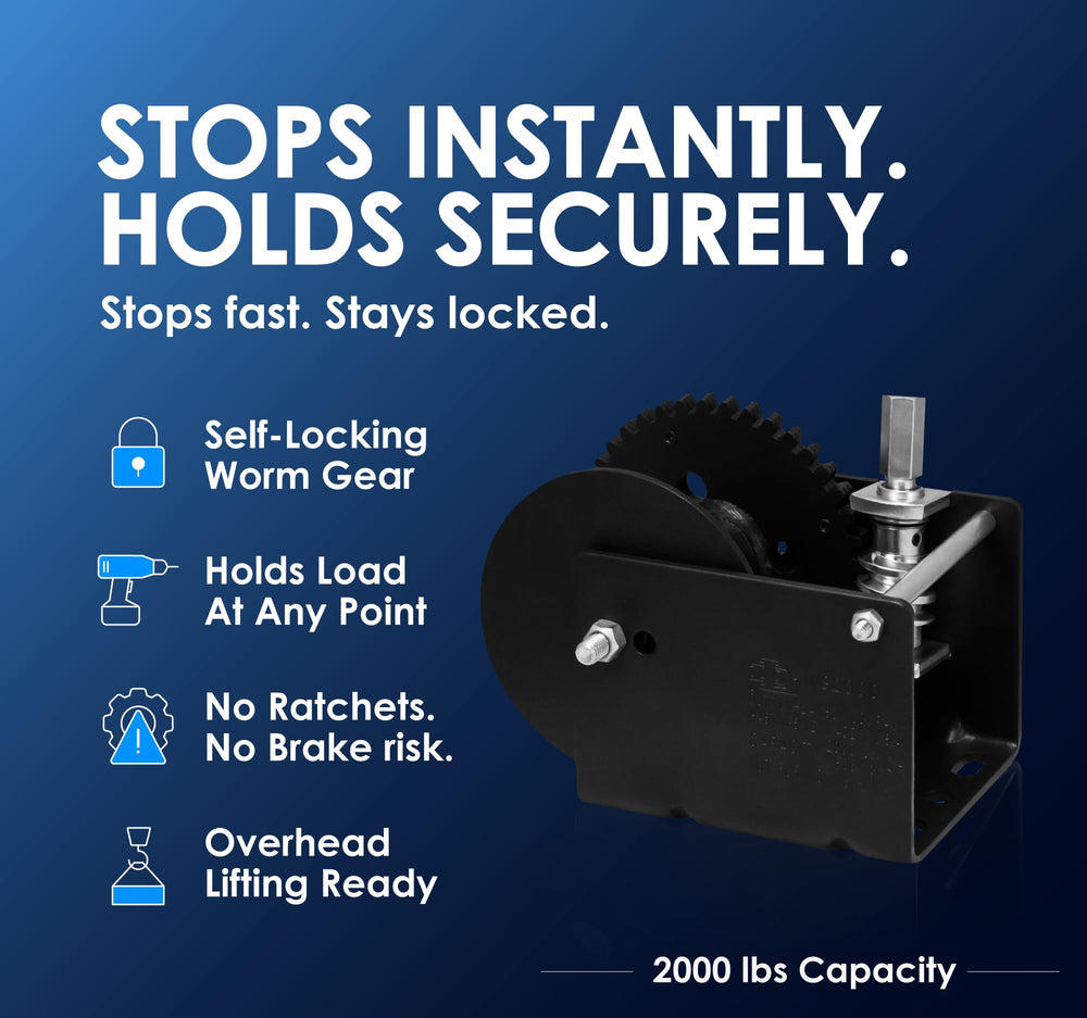Goldenrod WG2000HEX with removable handle for manual operation when needed.