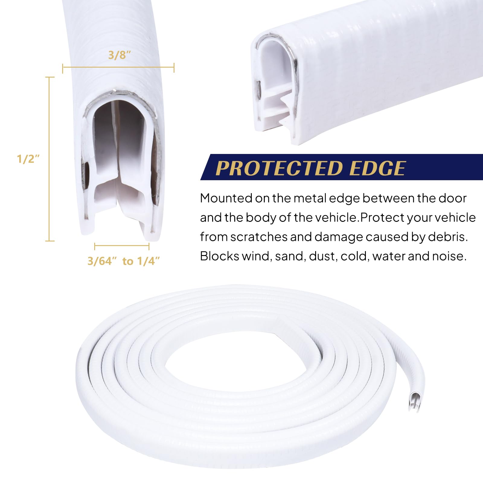 GoldWheel steel clip detail reinforcing edge trim grip