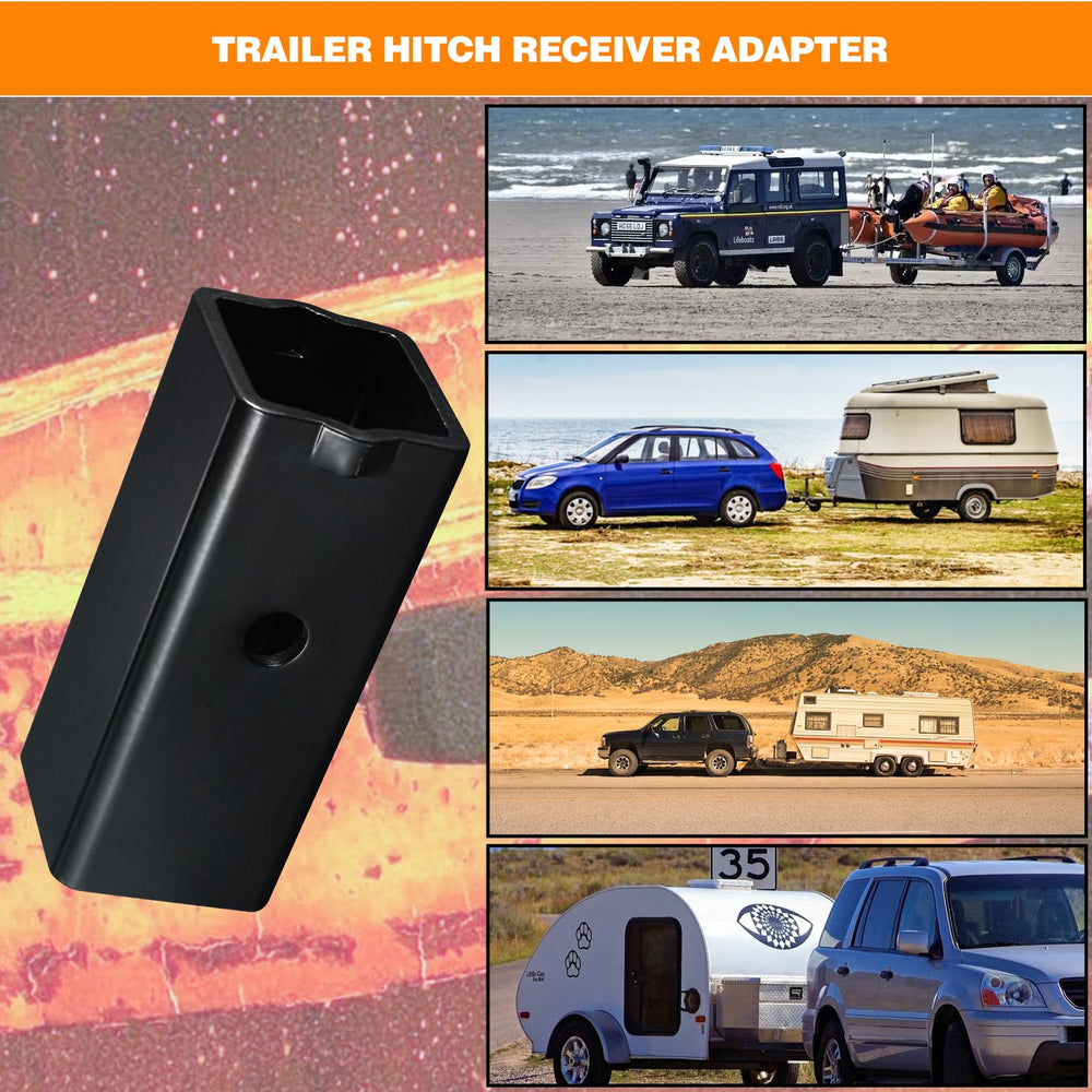 Goldy TrailerHitch black powder coating resists outdoor corrosion.