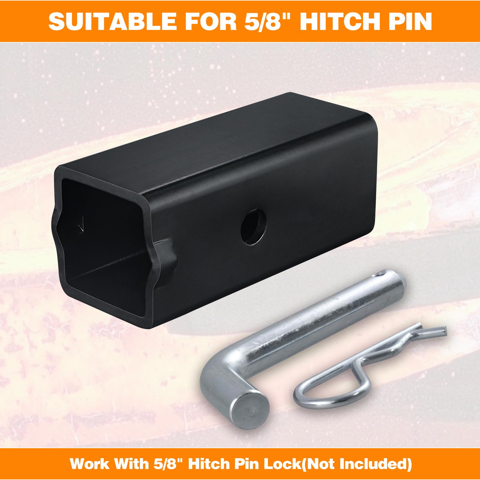 Goldy TrailerHitch lip-detail demonstrates secure sleeve positioning.