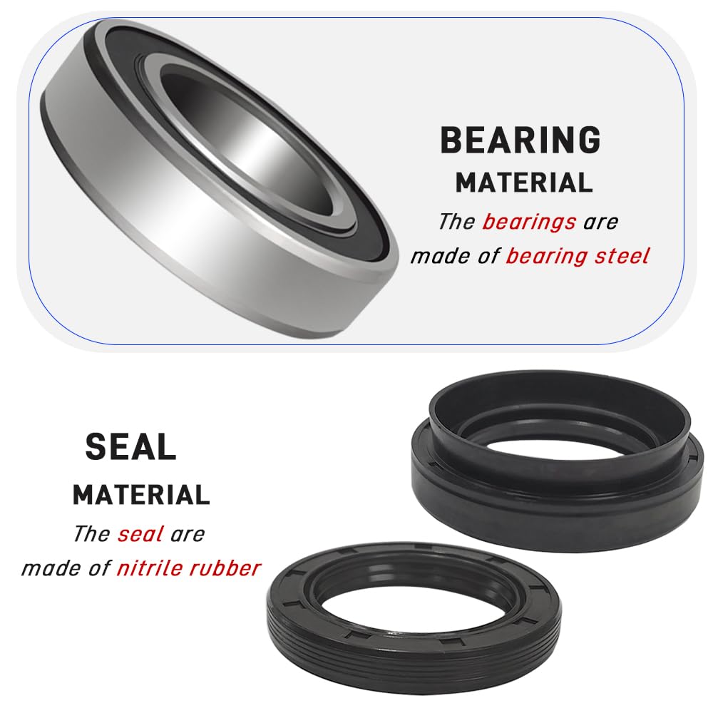 GOLKNHA bearings in steel with nitrile seals for durability.