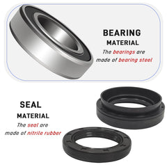 GOLKNHA bearings in steel with nitrile seals for durability.