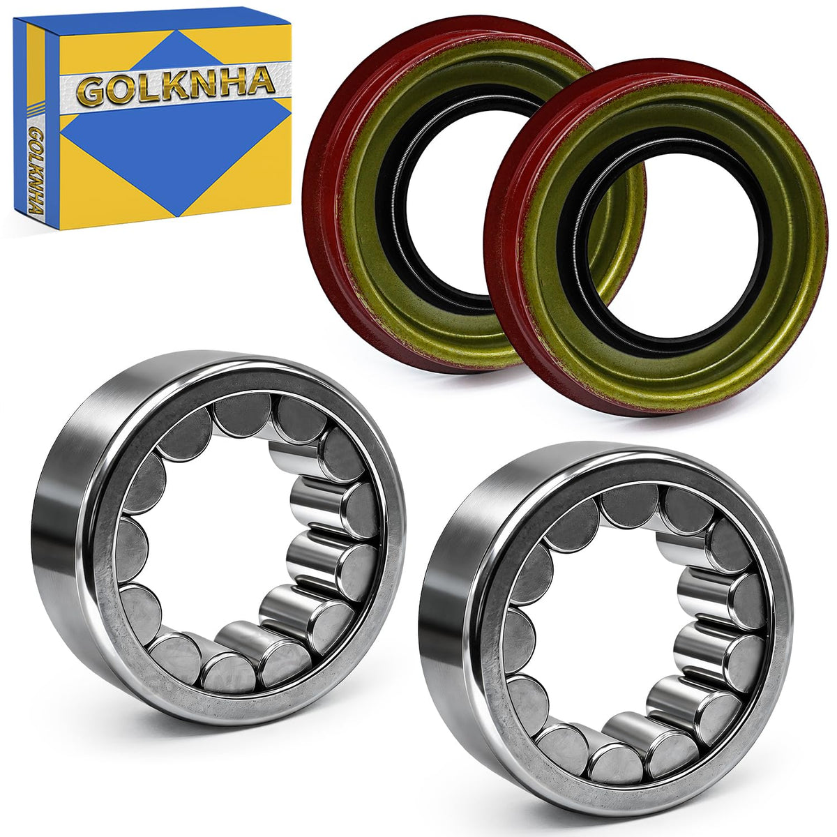 GOLKNHA rear wheel bearing and seal kit packaging ready for installation