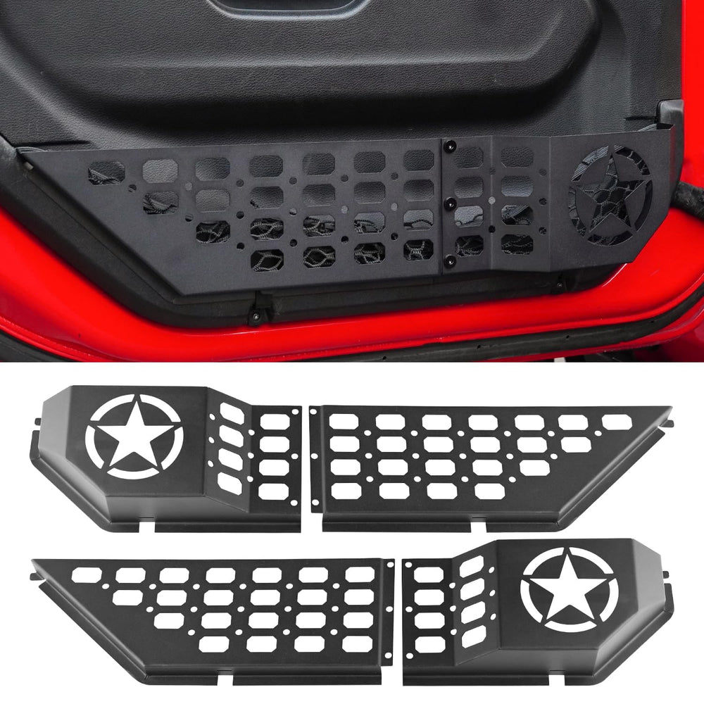 GOLPEW JL front door storage pocket box showcases optimized storage for Jeep Wrangler JL, convenient extra space.