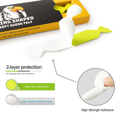 Gomake adhesive-backed buffer pads attach quickly for easy squeegee protection