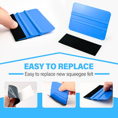 Gomake felt edge squeegee black for wet and dry vinyl projects