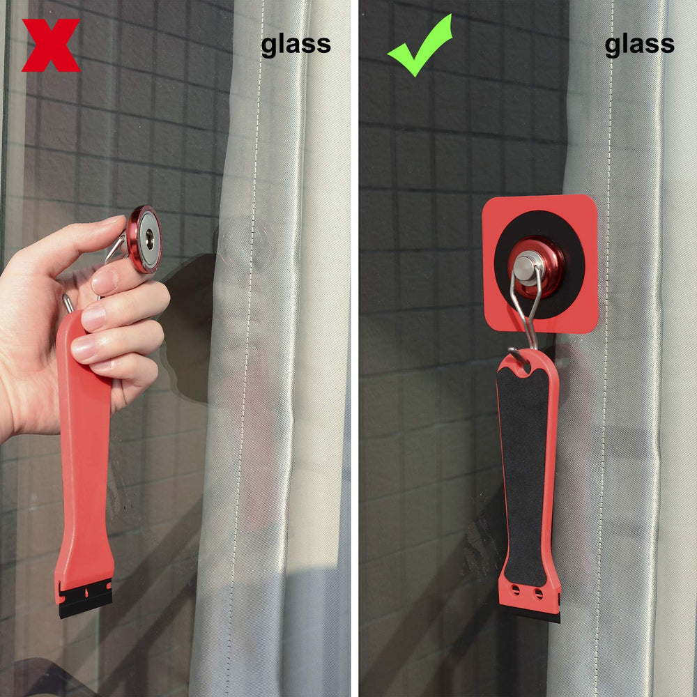 Gomake glass surface patch demonstrating strong hold on windows during installs.