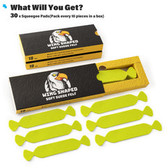 Gomake pre-cut felt pad for 4 inch squeegee providing smooth, scratch-free glide