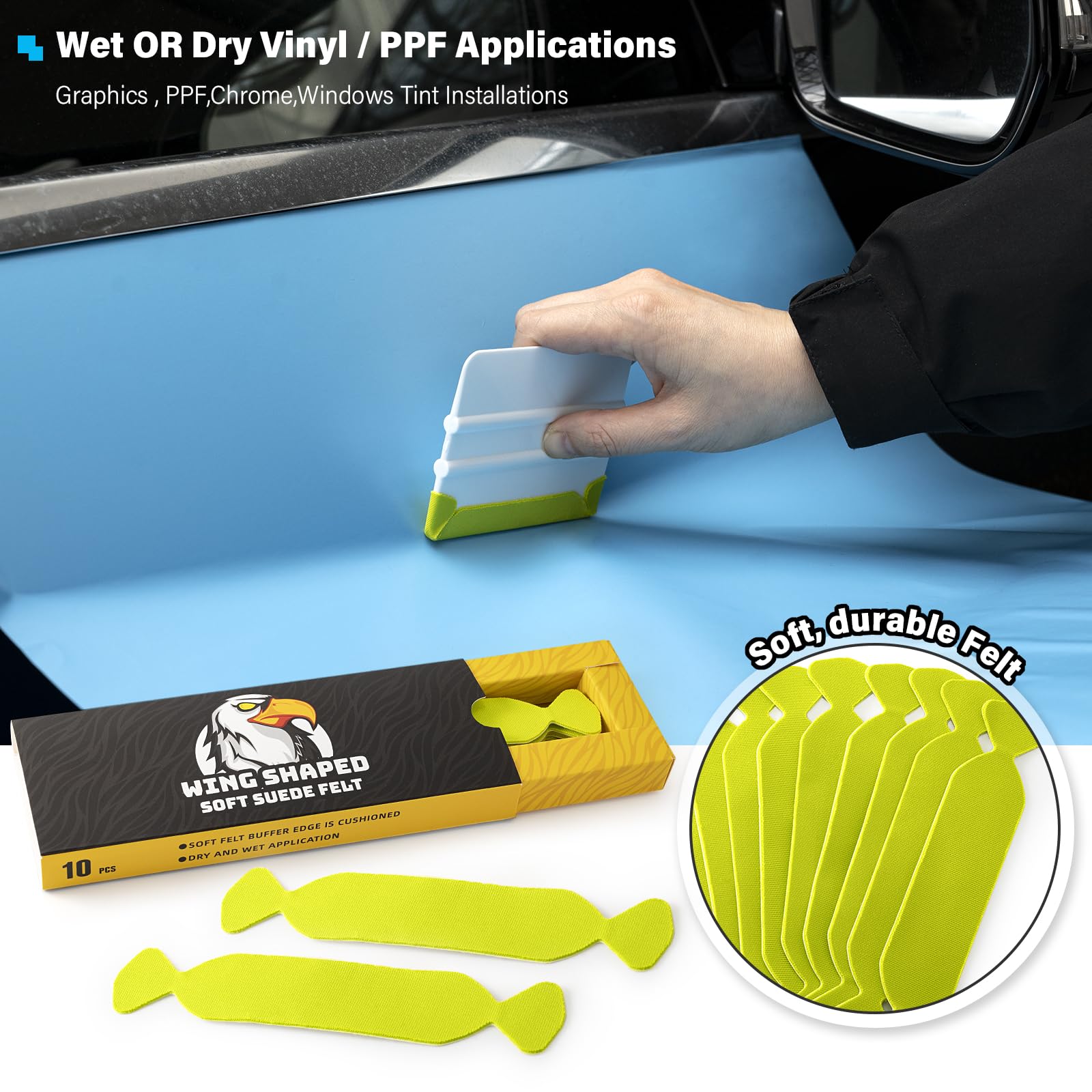 Gomake vinyl wrap buffer kit aiding efficient, safe installations