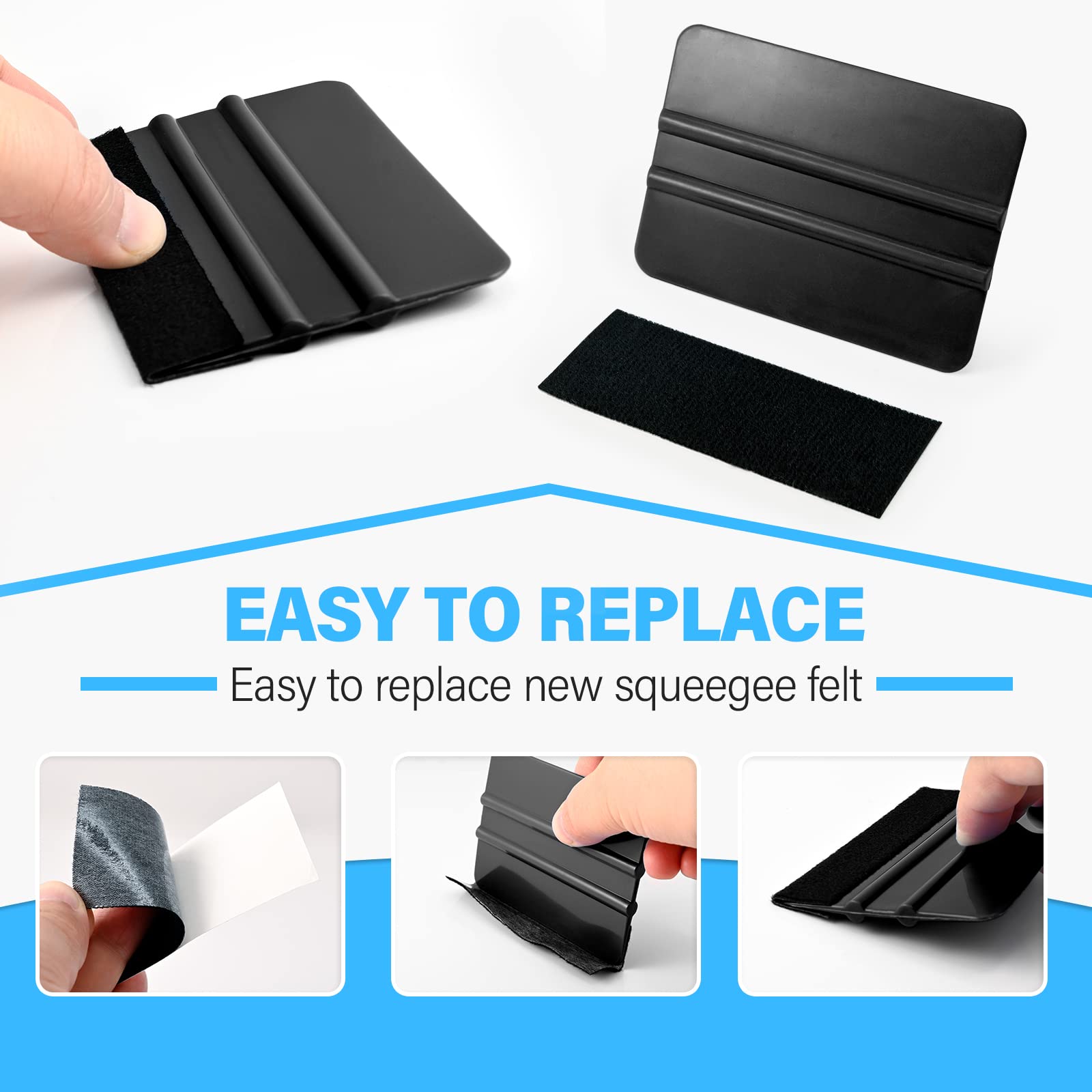 Gomake squeegee works in wet and dry conditions for vinyl decals