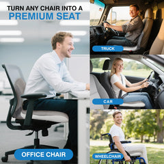 Gonexway non-slip truck seat base keeps the cushion secure on sharp turns.