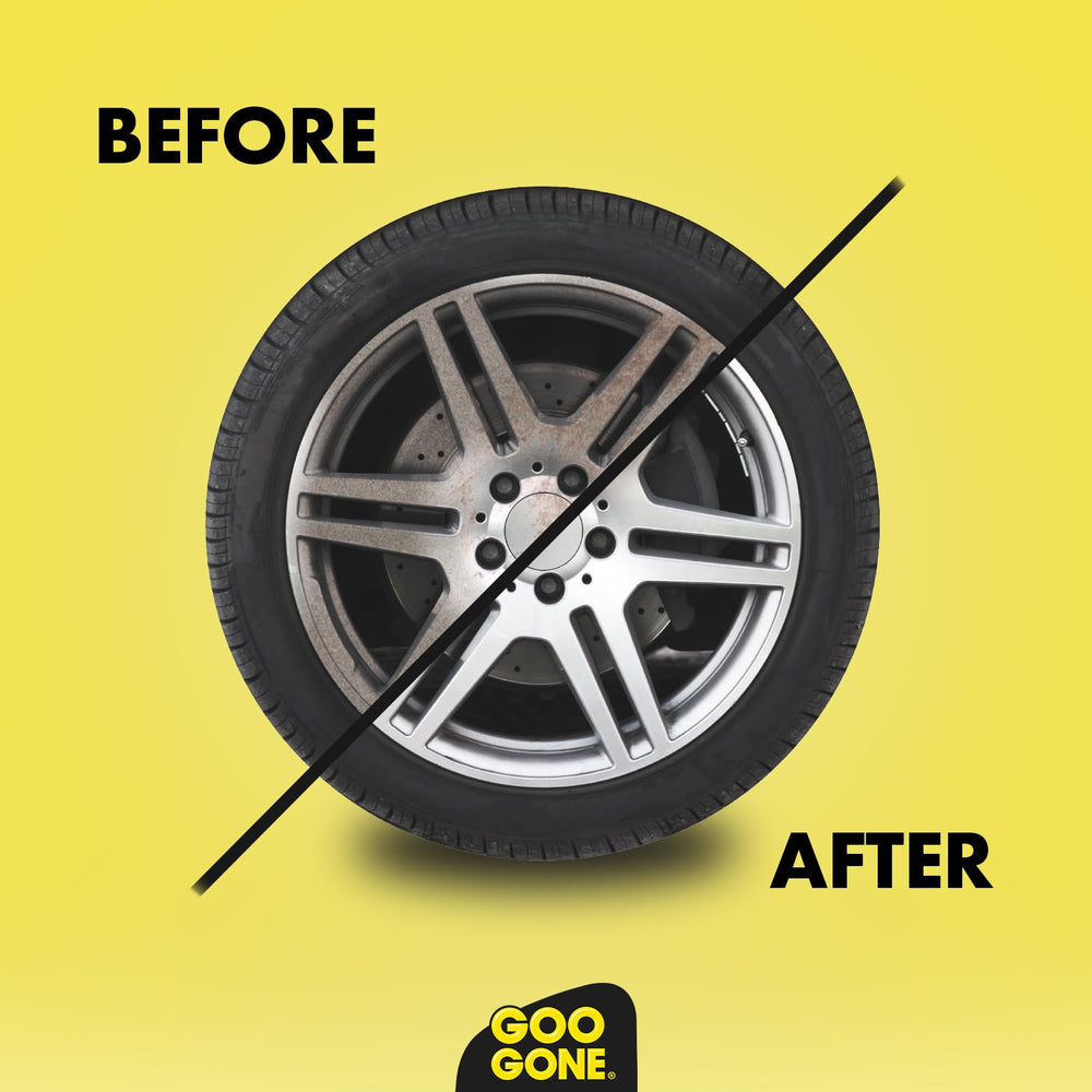 Goo Gone automotive spray gel lifts tree sap from paint for a refreshed look