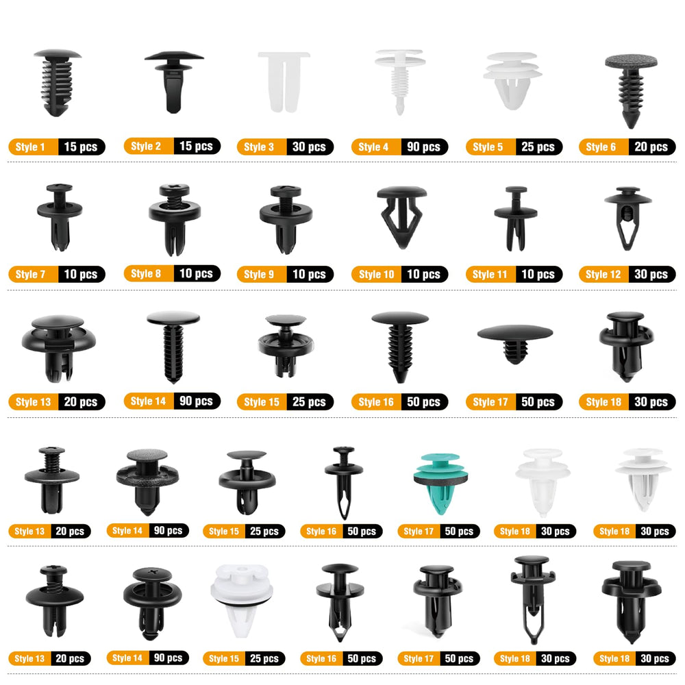 GOOACC 1115pcs cable ties secure wiring and tidy interiors
