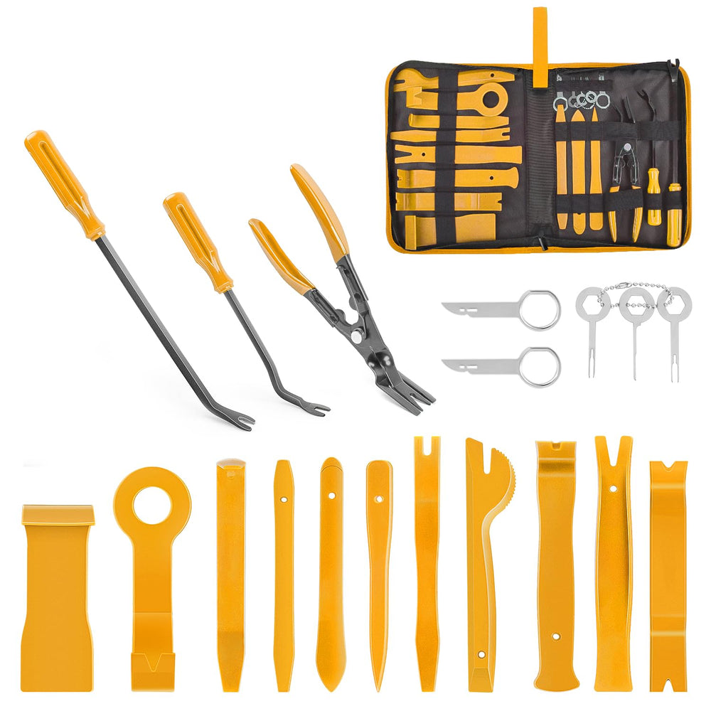 GOOACC 19pcs trim removal tools set for safe dash panel work without damage.