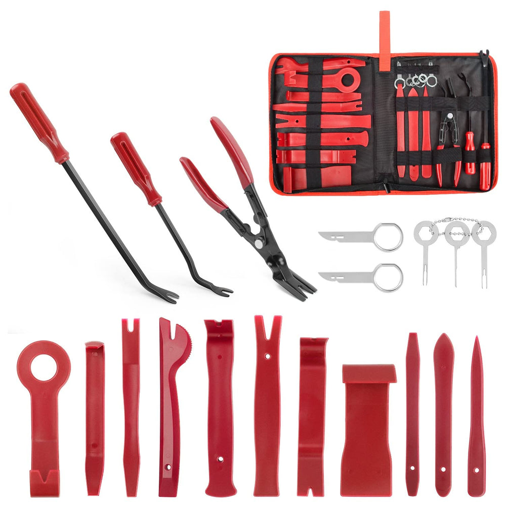 GOOACC 19Pcs trim tool set front view for dashboard panel removal