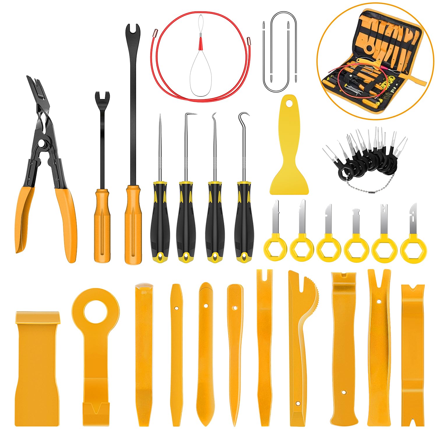 GOOACC 40pcs trim removal tool set for effortless interior panel work