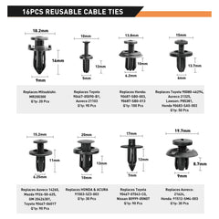GOOACC nylon bumper clips offer durable, anti-wear retention during regular vehicle use.